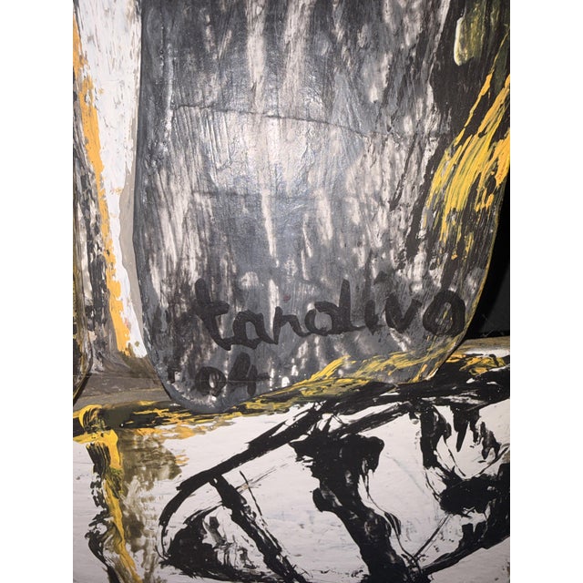 Jean-Claude Tardivo, the Yellow Ribbon, 2004, Paint and Cardboard For Sale - Image 3 of 5