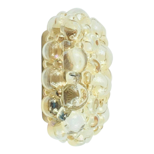 Mid-Century Amber Bubble Glass Wall Light by Helena Tynell for Limburg, Germany, 1960s
