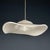White Swirl Murano Glass Pendant Lamp, Italy, 1970s For Sale - Image 9 of 15