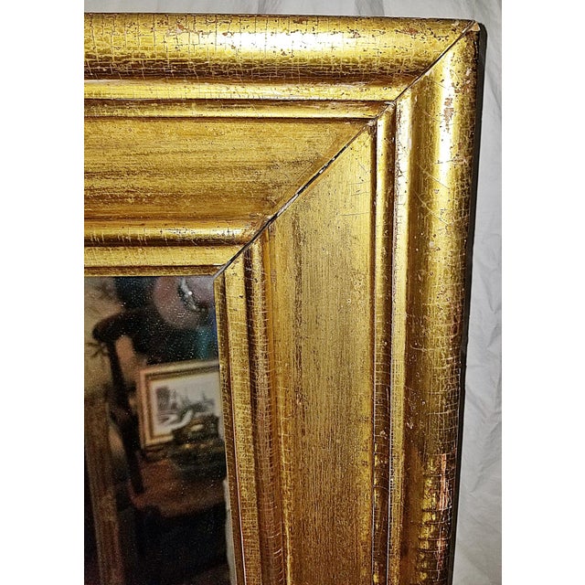 Wood 19c American Gilt Wall Mirror For Sale - Image 7 of 13