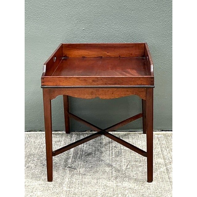 Vintage Regency Mahogany Gallery Coffee Table For Sale - Image 10 of 12
