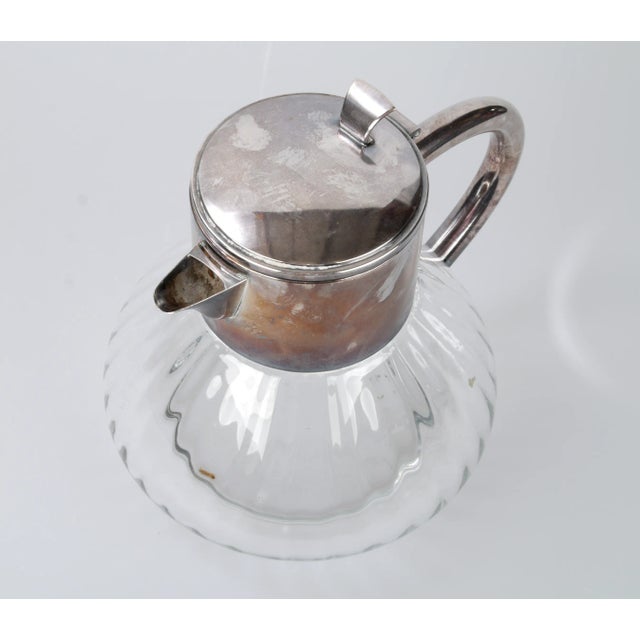 Silver Top Crystal Decanter For Sale - Image 9 of 9