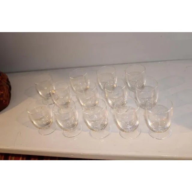 Vintage Cordial Glasses With Stem - 13 For Sale - Image 4 of 4
