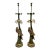 20th Century Palm Beach Chic Parrot and Palm Tree Lamps- A Pair For Sale