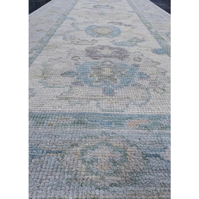 Textile Turkish Oushak Runner Rug 2'8" x 10' For Sale - Image 7 of 8