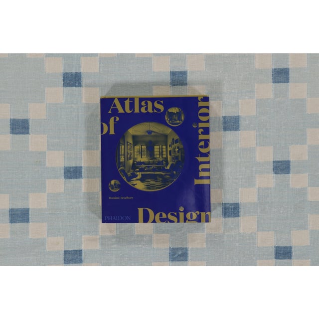 Rug & Kilim’s Indian Dhurrie Rug in Sky Blue and Cream Geometric Mosaic For Sale - Image 10 of 10