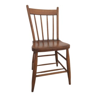 Early 20th Century Vintage Spindle Back Windsor Style Chair For Sale