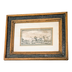 Original Etching by Jacques Callot (1592-1635) on Horseback