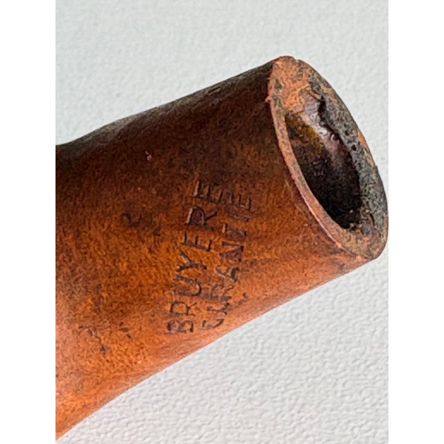 Vintage French Bruyère Garantie Art Deco Figural Briar Pipe Bowl, Internal Workshop Mark “E”, c.1930s–40s. For Sale - Image 4 of 12