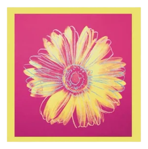 Andy Warhol, Daisy (Fuchsia & Yellow), Digital Print