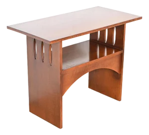 Limbert Style Mission Oak Arts & Crafts Two-Tier Console or Occasional Side Table