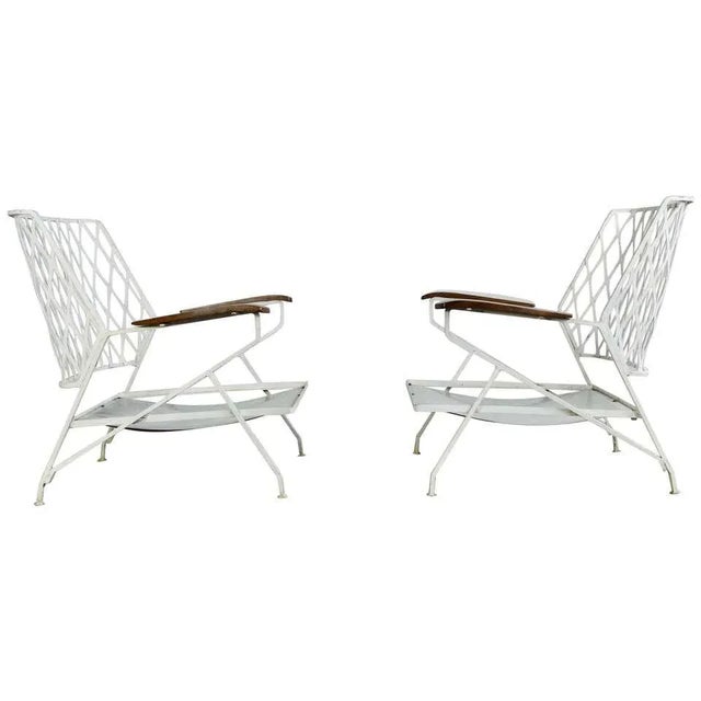 1950s Salterini Iron Lounge Chairs - A Pair For Sale - Image 9 of 9
