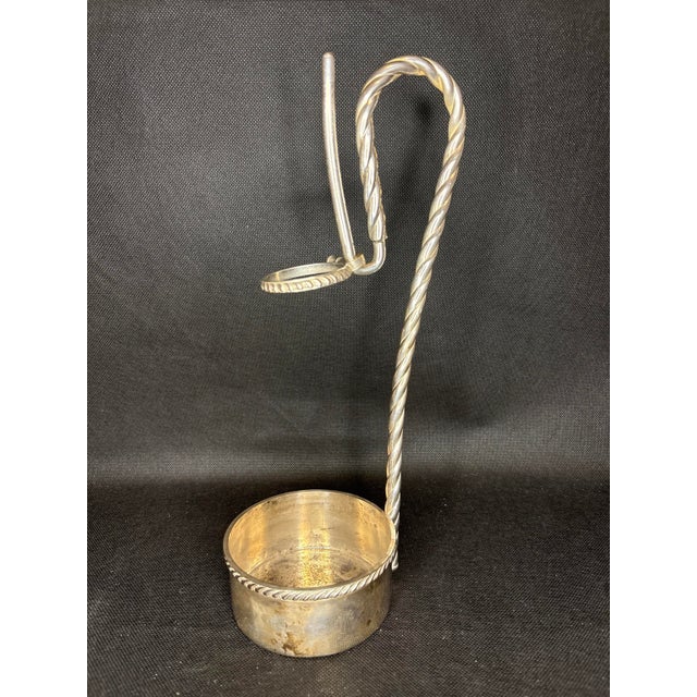 1950s Vintage Wine Bottle Holder Made by Sheffield Silver, Usa For Sale - Image 5 of 8
