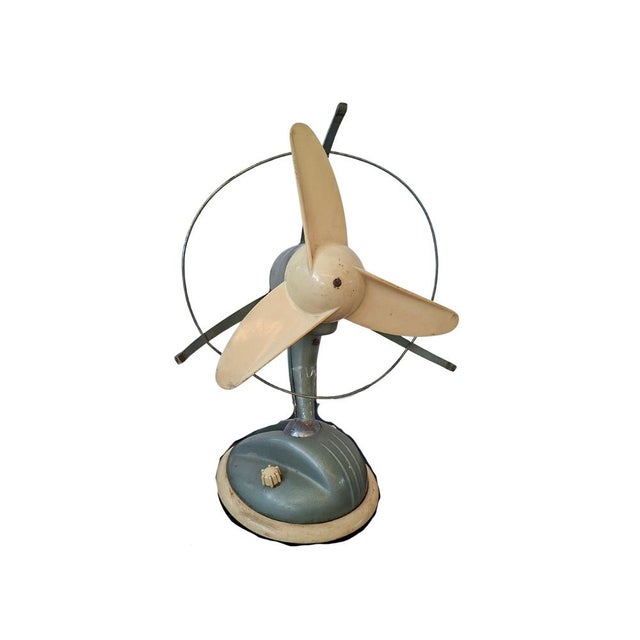 Vintage Industrial Italian O-304 Fan by Ercole Marelli, 1950 For Sale - Image 11 of 11