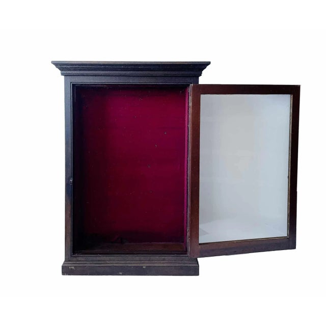 Antique Showcase With Original Glass For Sale In Providence - Image 6 of 6
