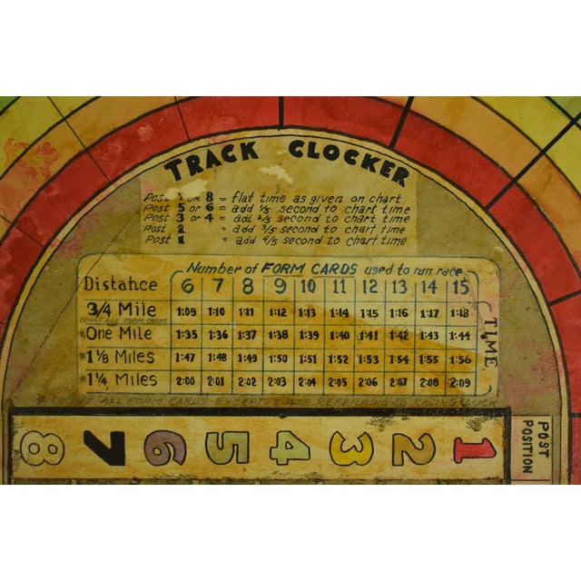 Horse Race Track Original Hand-Painted C1930s Board Game For Sale - Image 12 of 13