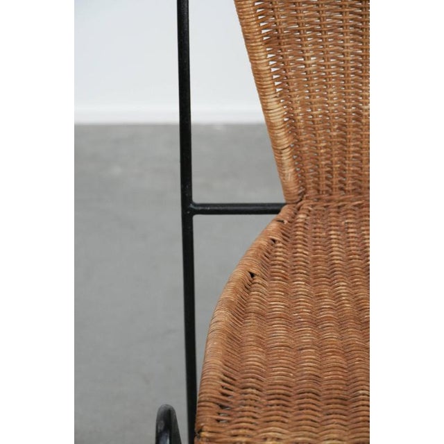 Vintage Dining Chairs with Cast Iron Frame from Frederick Weinberg, Set of 2 For Sale - Image 12 of 14