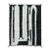 Black and Ivory Moroccan Rug - 9.3 X 7.2 Ft For Sale