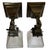 American Pair of Mission/Craftsman Brass and Holophane Glass Sconces, Circa 1910 For Sale - Image 3 of 6