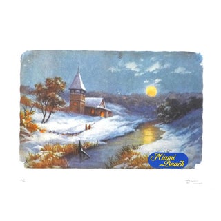 Joan Brossa, Miami Beach, 1989, Lithograph For Sale