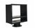 Modern swivel furniture, often used as a contemporary console table or TV stand, featuring a 360° rotating geometric...