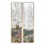 Chinoiserie Hand Painted White Background Chinoiserie Bamboo Figurative Landscape Mural Panel For Sale - Image 3 of 4