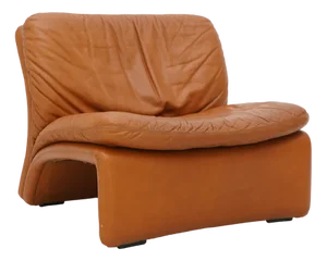 Selene Leather Chair by Adalberto Caraceni for B&T, 1970s