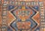Vintage Kurdish Tribal Rug, Hand-Knotted Wool, Geometric Pattern, Blue & Rust-Red, 4x8 For Sale - Image 12 of 14