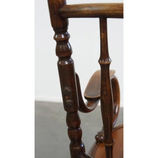 Antique Wooden Armchair by Mundus for Thonet For Sale - Image 16 of 18