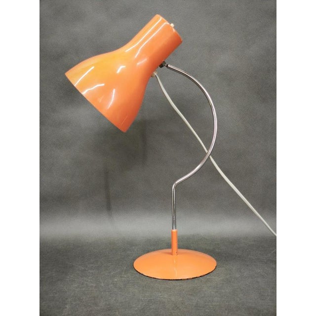 Original 1960s table lamp designed by josef hůrka for napako in czechoslovakia, representing the distinctive experimental...
