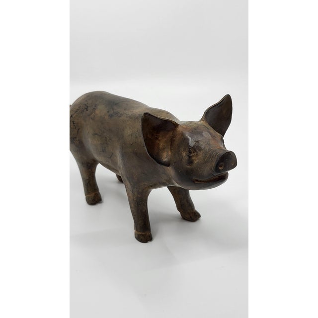 Pierre Chenet, Pig with Brown Patina, 2000s, Bronze For Sale - Image 6 of 13