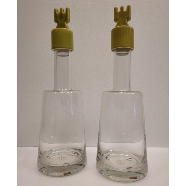 Early 21st Century Crystal Decanters by Maison Les Héritiers for Roche Bobois, 2010s, Set of 2 For Sale - Image 5 of 17