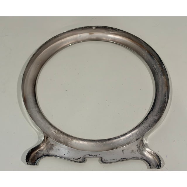 Antique Art Deco Style 800 Silver Round Photograph Footed Frame Jm Werner Berlin For Sale - Image 9 of 18