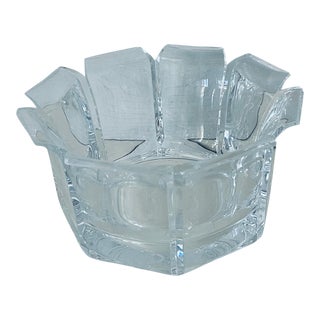 Great Karl Springer Style Mid-Century Modern Lucite Bowl For Sale