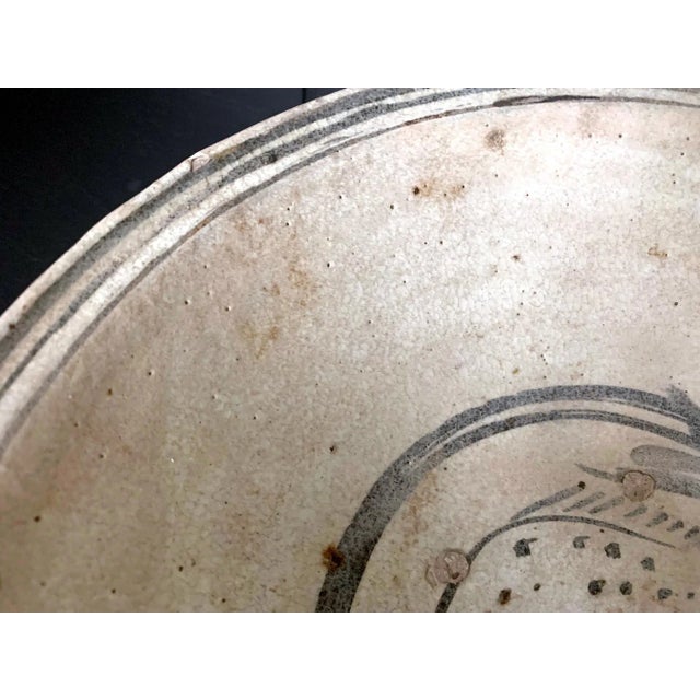 Antique Southeast Asian Ceramic Fish Bowl Thailand Sukhothai Period For Sale In Atlanta - Image 6 of 10