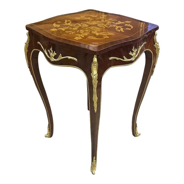 1990s French Louis XV Style Copper Side Table Furniture For Sale