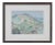 1960s Abstract Pastel Mountain Landscape Watercolor Painting by Frank Freed, Framed For Sale