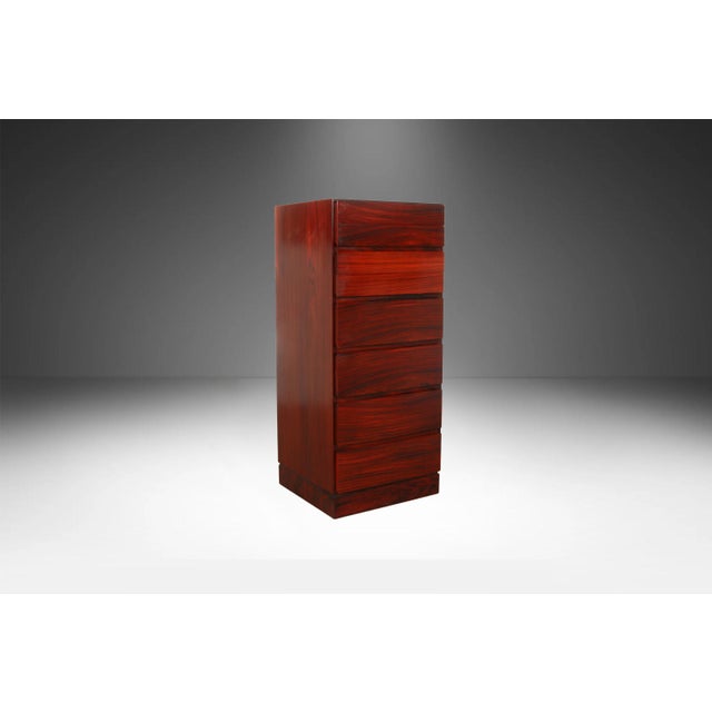1970s Mid Century Rosewood Lingerie Drawer Chest Dresser Arne Wahl Iversen for Vinde For Sale - Image 5 of 11
