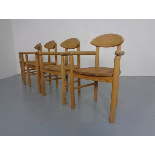 Danish Pine Dining Chairs by Rainer Daumiller for Hirtshals Sawværk, 1970s, Set of 4 For Sale - Image 4 of 14