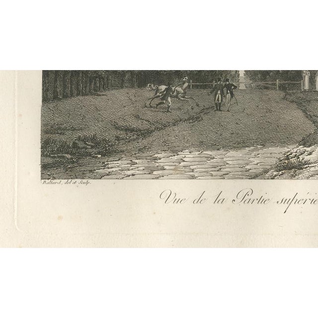 Black Louis-Pierre Baltard, Upper Mall Avenue in the Park of Saint-Cloud, 1803, Engraving For Sale - Image 8 of 9