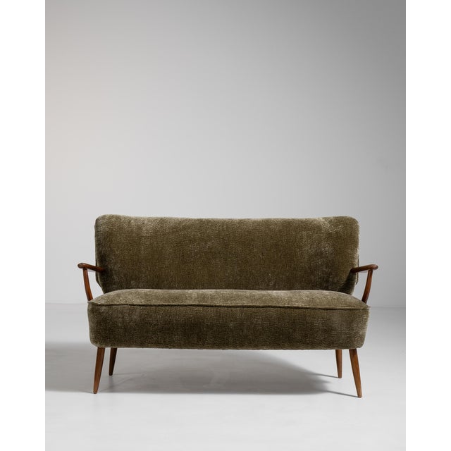 Danish Upholstered Sofa, Antique, Denmark, Circa 1940 For Sale - Image 9 of 13