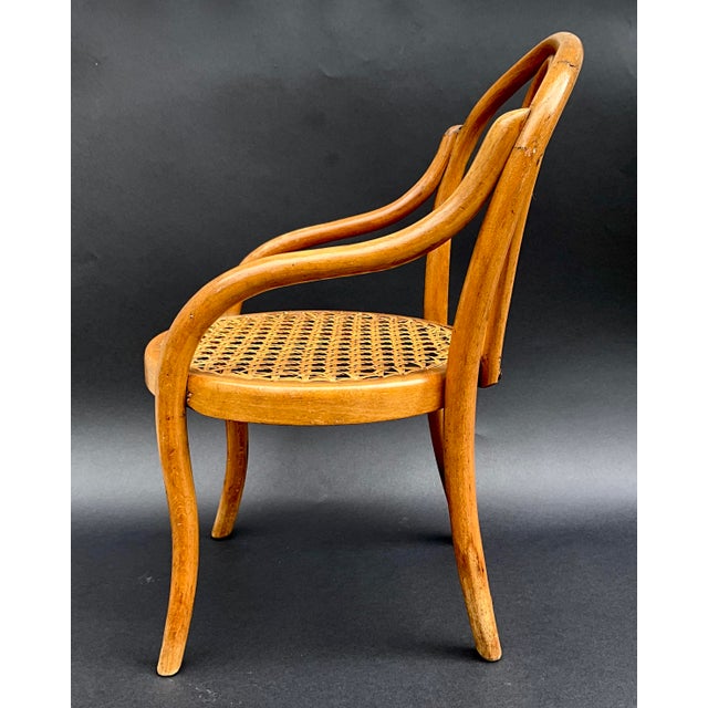 Antique Bentwood Doll Chair attributed to Thonet, 1900 For Sale - Image 6 of 9