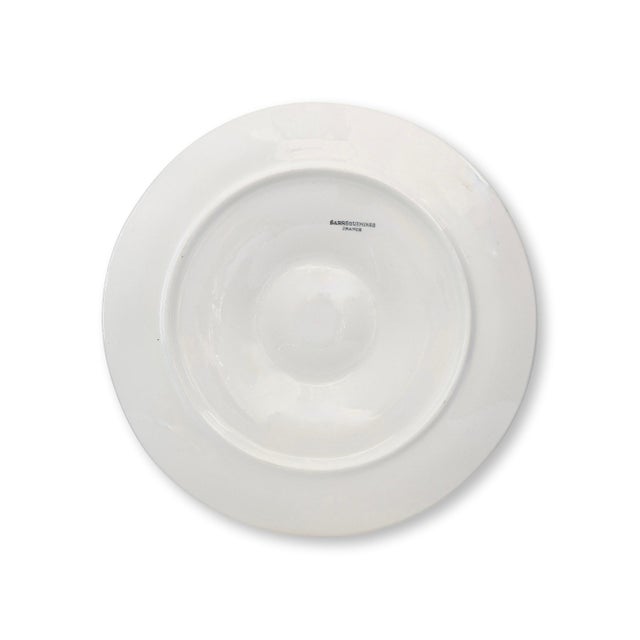 Sarraguemines Antique French Sarreguemines Oyster Plate W/ Crab For Sale - Image 4 of 4