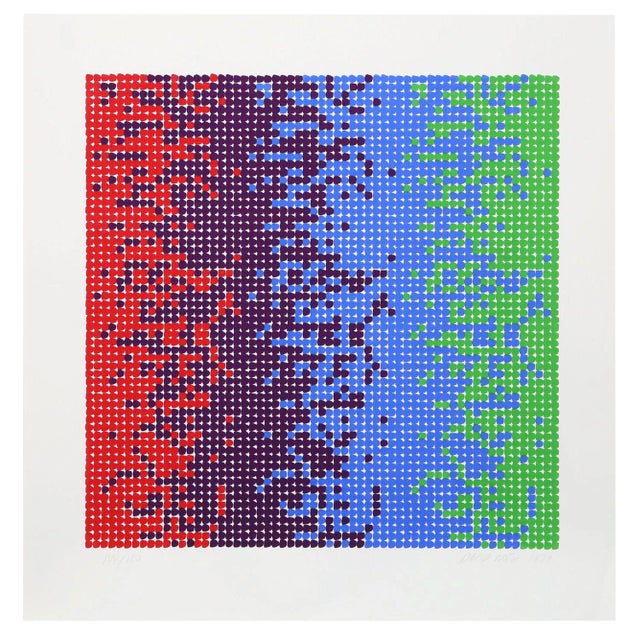 David Roth Geometric Abstract 8 Serigraph | Chairish