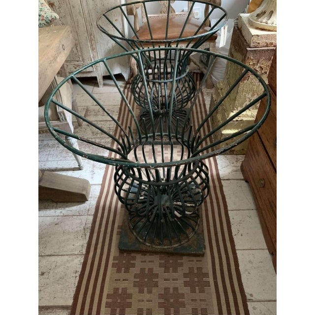 Vintage French Iron Provincial Town Tree Guards, 1950s, Set of 2 For Sale - Image 4 of 8