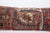 Early 20th Century Handwoven Rug Motif Bohemian Cushion-- Boho Heriz Rug-Inspired Throw Pillow -16'' X 43'' For Sale - Image 5 of 10