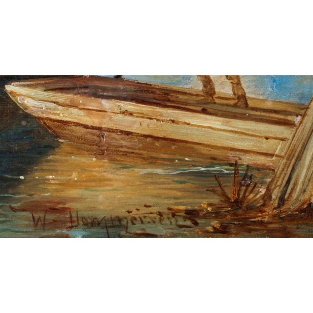 William Dommersen, A View on the Amstel, 19th Century, Oil Painting, Framed For Sale - Image 11 of 14