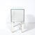 Modernist End Table/Nightstand in Antique Mirror W/ Sculptural Hand Pulls For Sale - Image 17 of 17