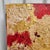 Contemporary Late 20th Century Large Textured Abstract Acrylic on Canvas, Red–Ocher With Pops of Lime & Lavender (Signed) For Sale - Image 3 of 9