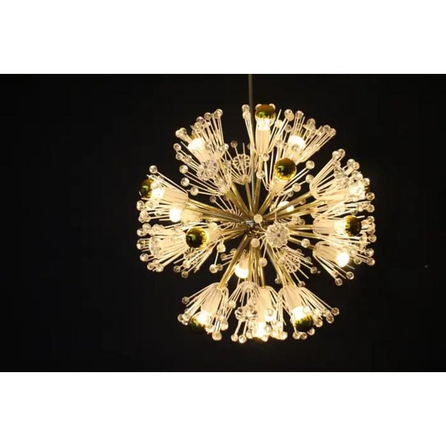 Metal Sputnik Chandelier by Emil Stejnar, 1950s For Sale - Image 7 of 16